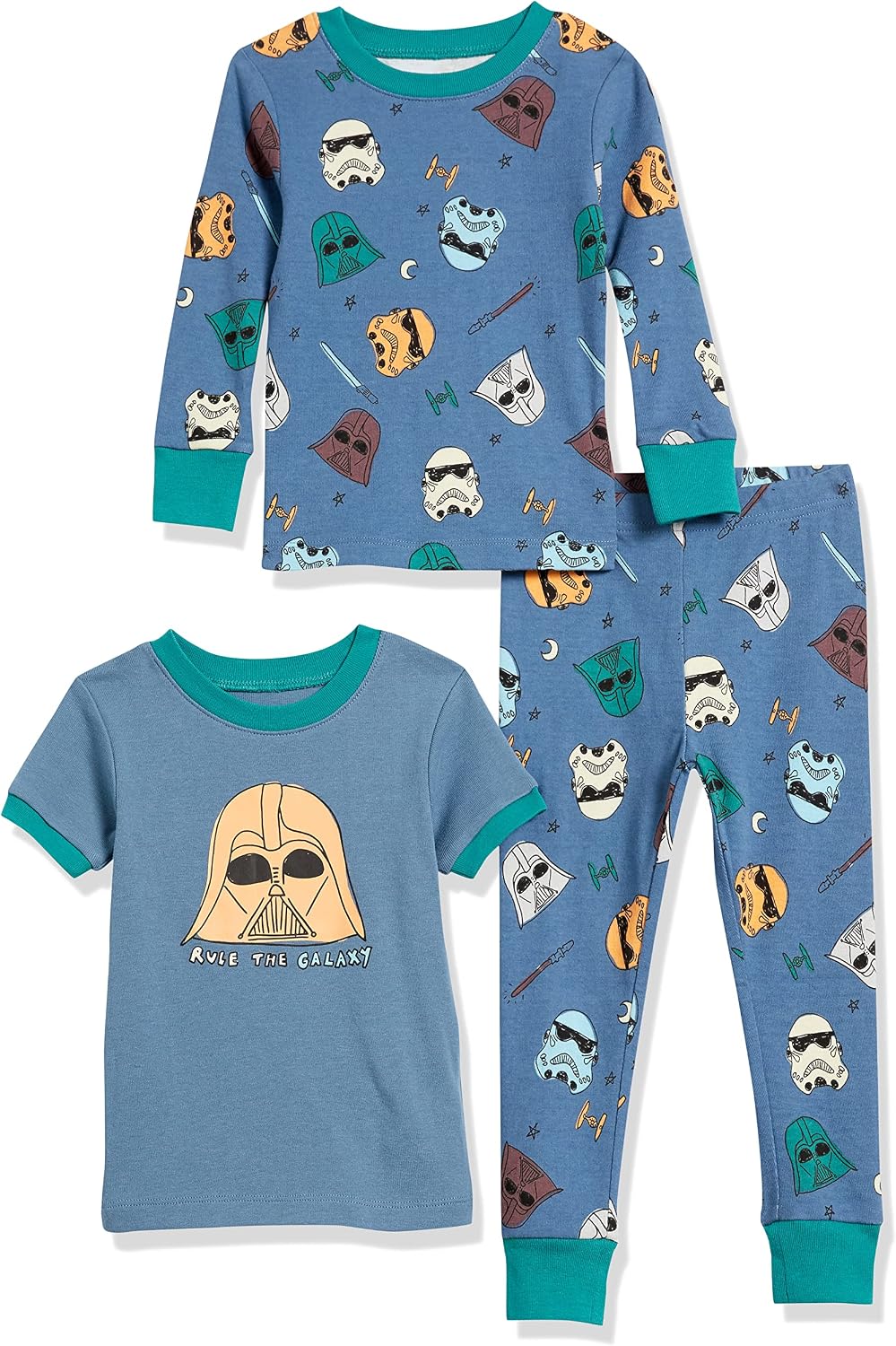 Amazon Essentials Disney | Marvel | Star Wars Boys and Toddlers' Snug-Fit Cotton Pajama Sleepwear Sets