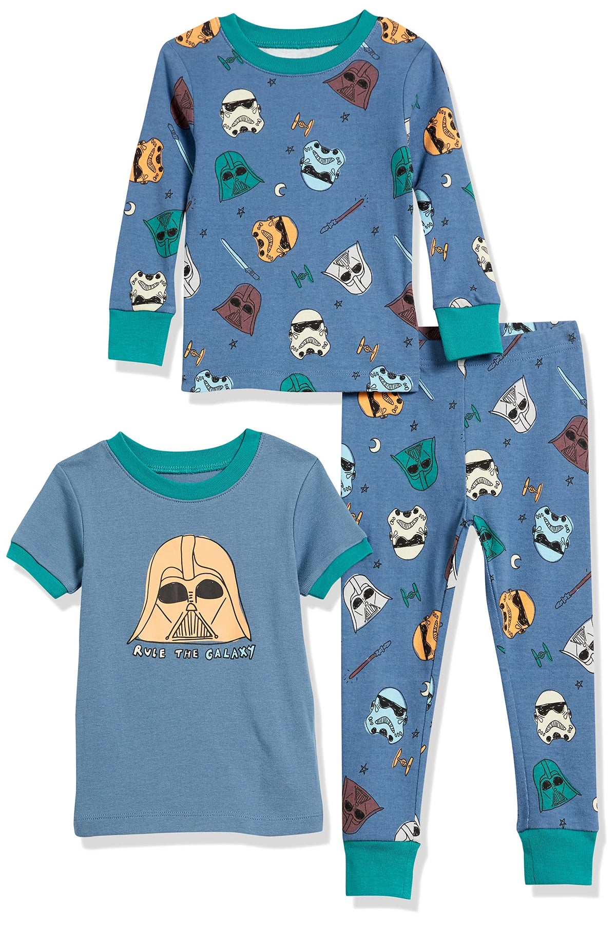 Amazon Essentials Disney | Marvel | Star Wars Boys and Toddlers' Snug-Fit Cotton Pajama Sleepwear Sets