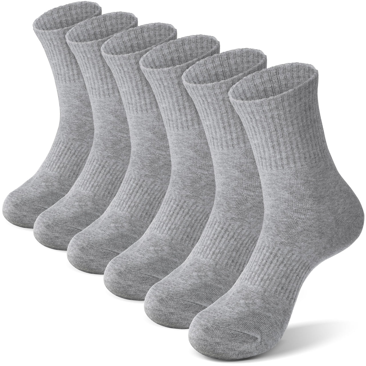 ANTSANG Kids School Athletic Sports Cotton Socks,Teen Girls Boys Crew Socks