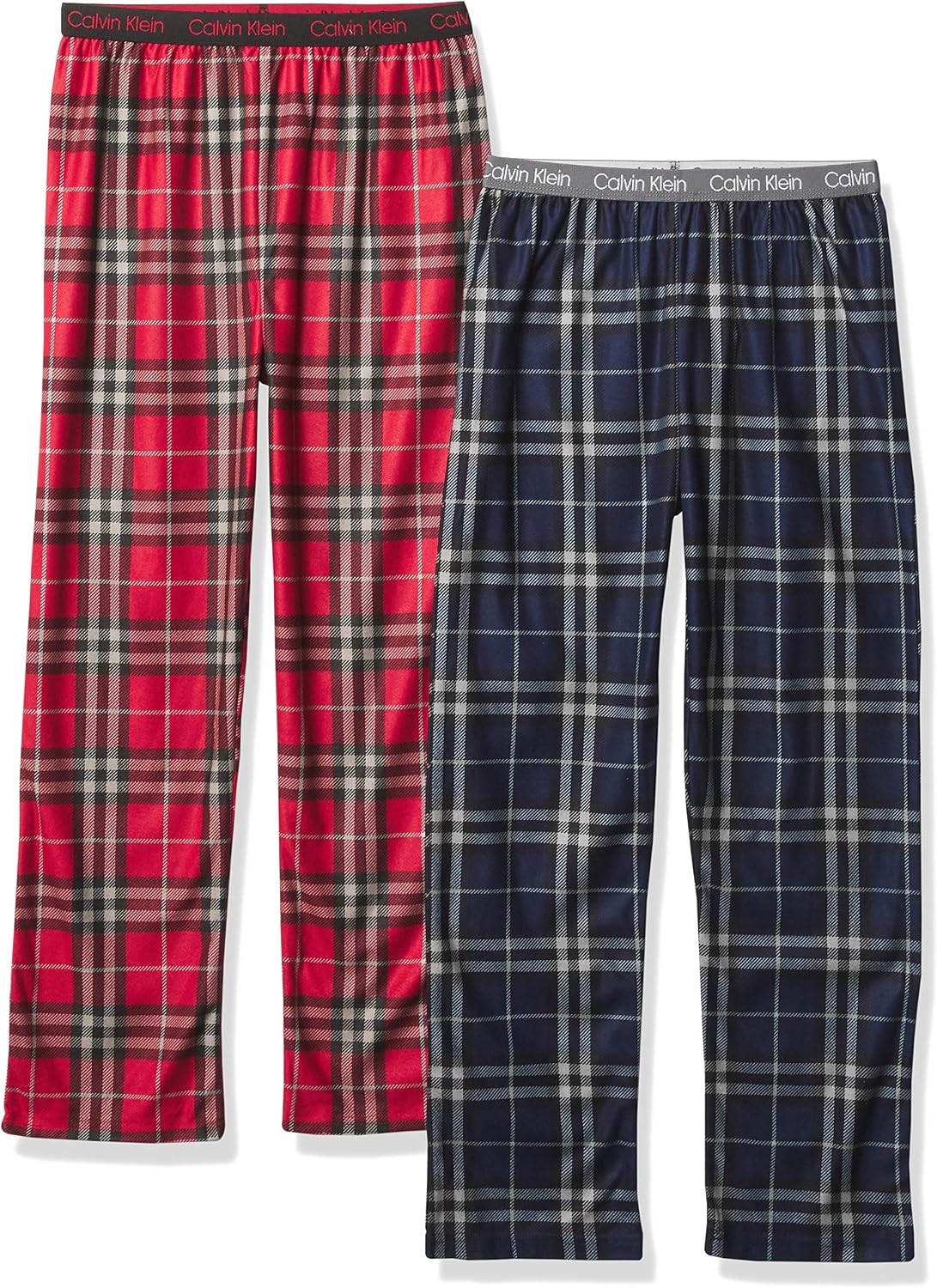 Calvin Klein Kids Boys' Super Soft Brushed Micro Pajama Pant 2-Pack
