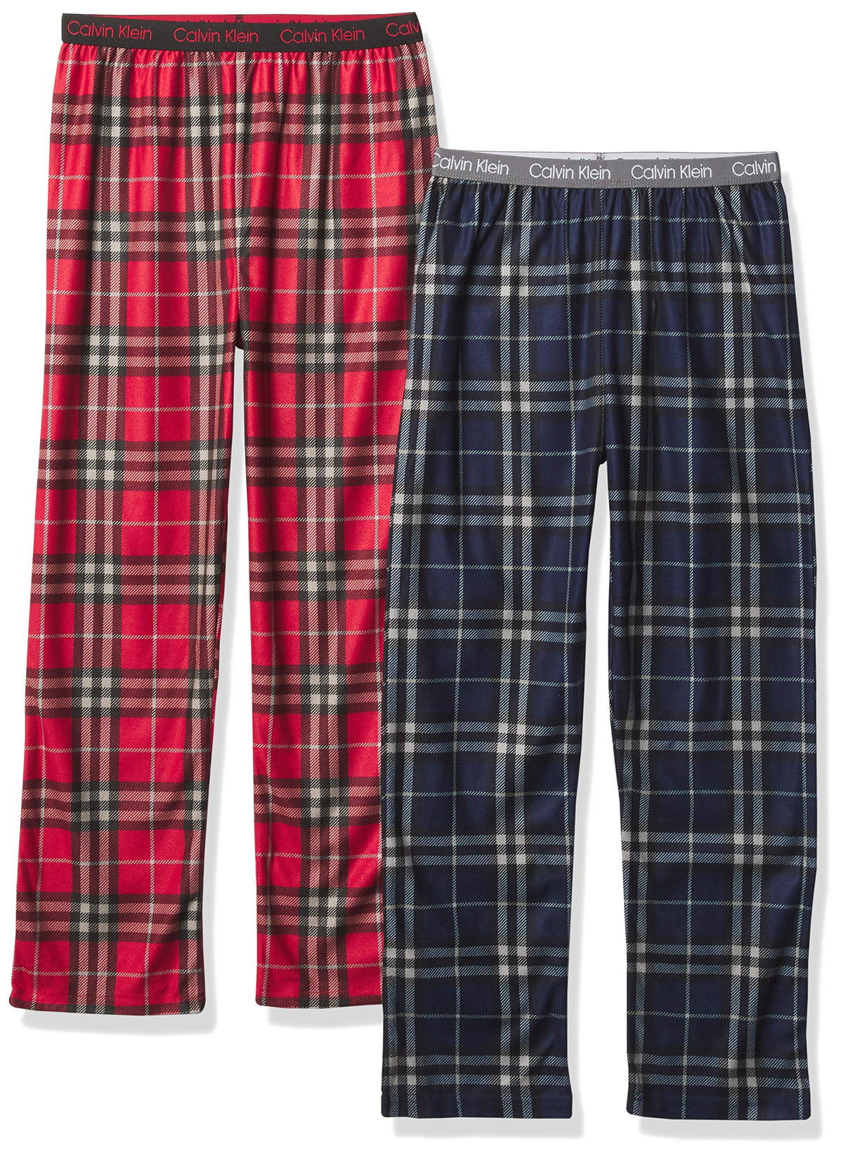 Calvin Klein Kids Boys' Super Soft Brushed Micro Pajama Pant 2-Pack