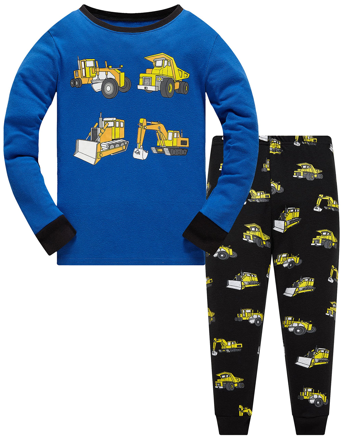 Popshion Little Boys Pajamas Sets Glow in Dark Dinosaur 100% Cotton 2 Piece Toddler Clothes Kids Pjs Sleepwear Size 2-10T