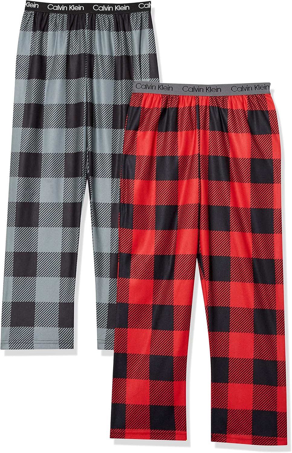 Calvin Klein Kids Boys' Super Soft Brushed Micro Pajama Pant 2-Pack
