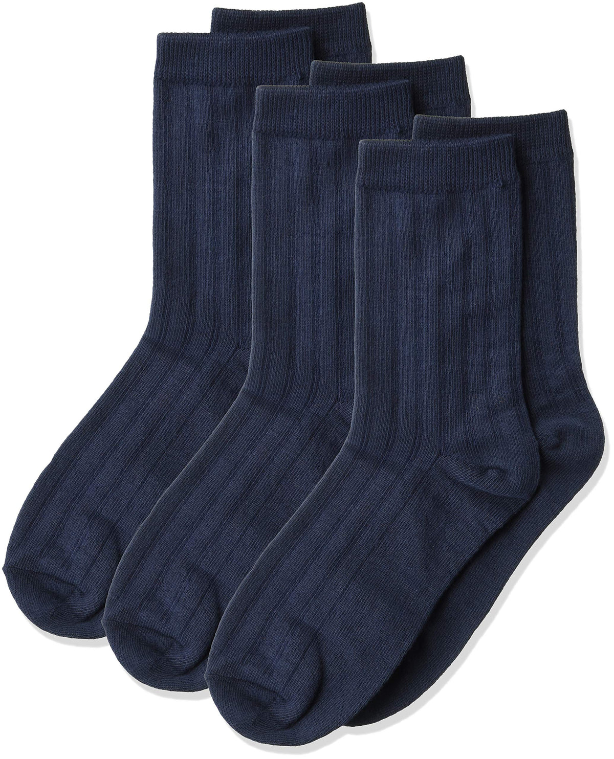 Jefferies Socks Boys 8-20 Rib Crew Socks 3 Pair Pack