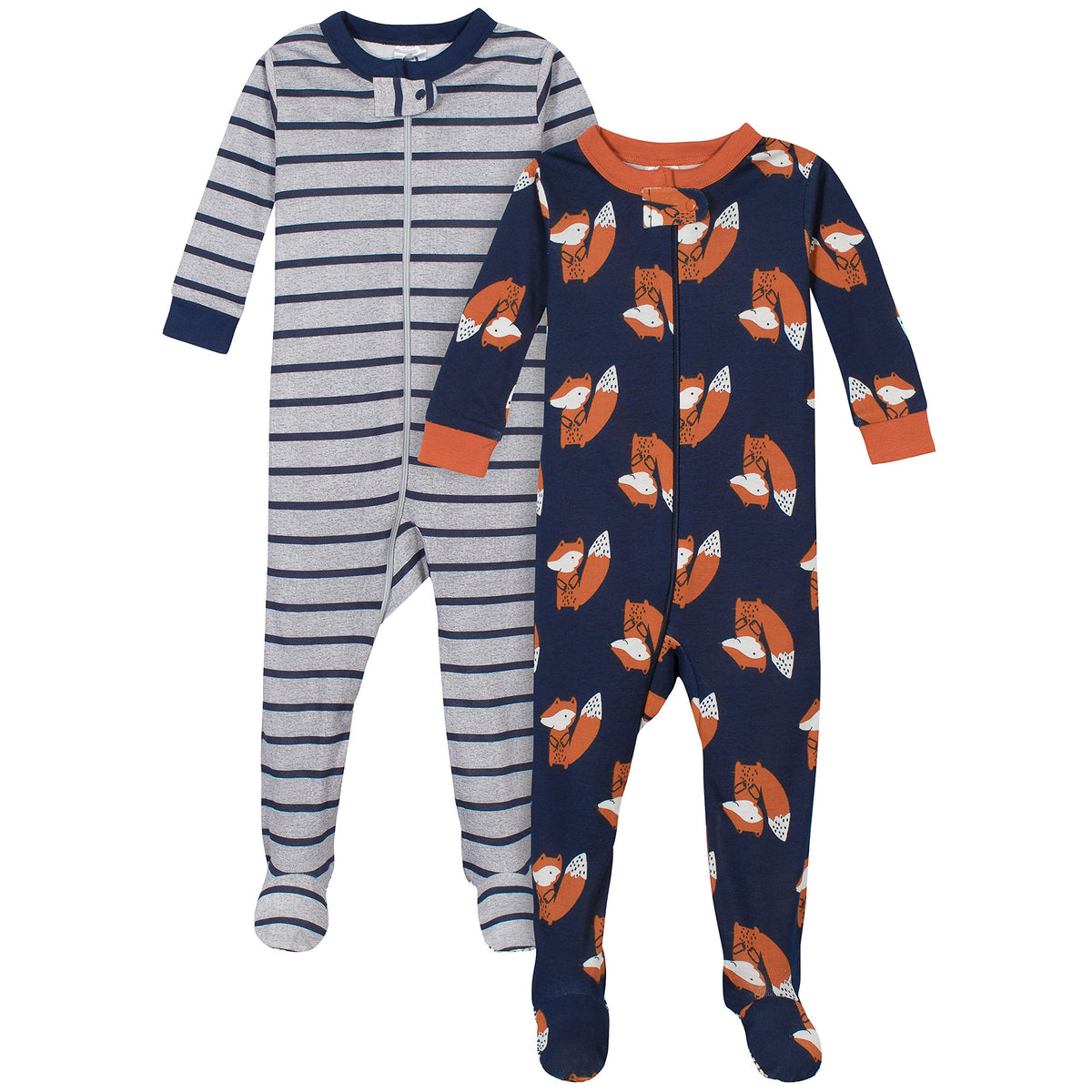 Gerber Baby Boys 2-Pack Footed Pajamas