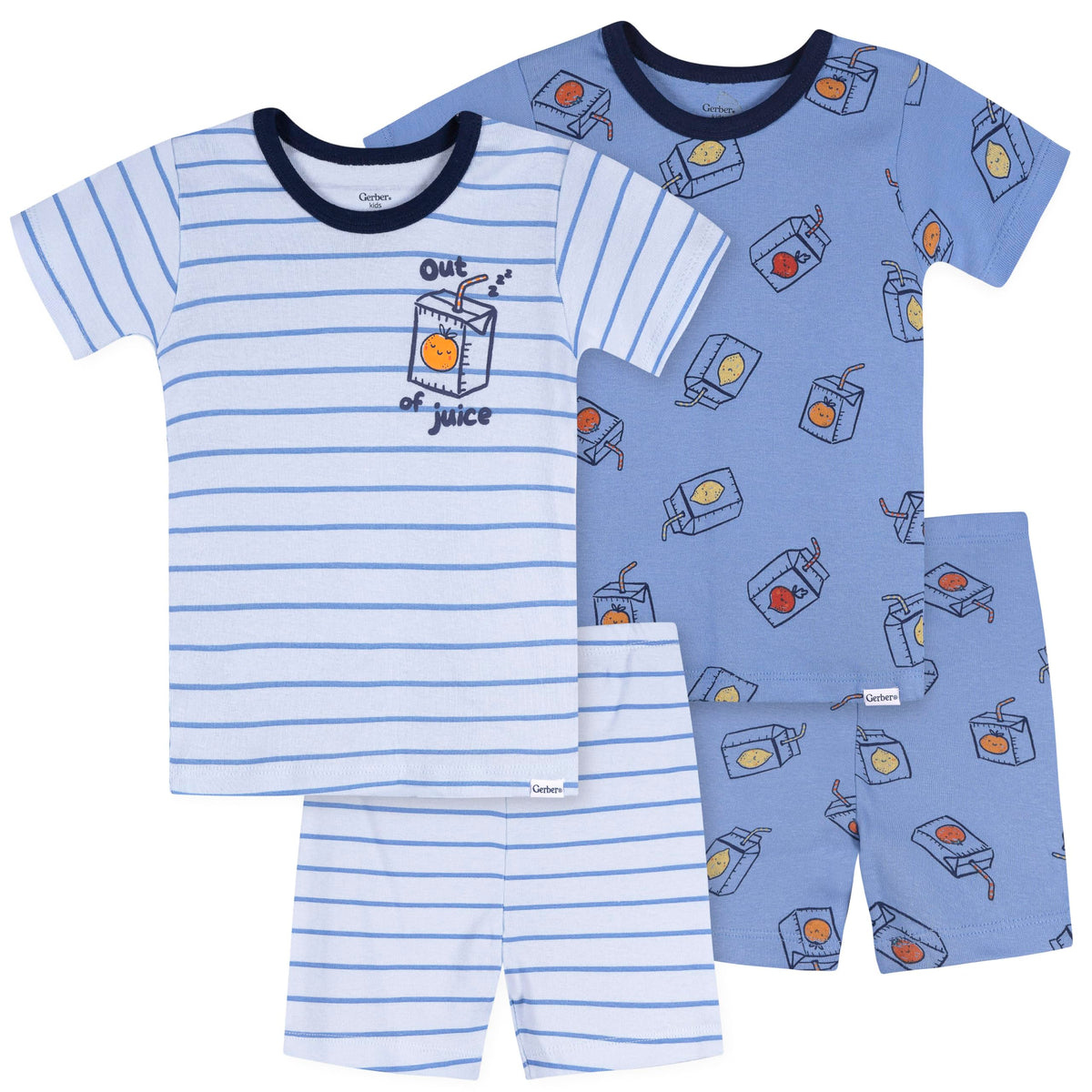 Gerber Baby Boys 4 Piece Pajama Set
