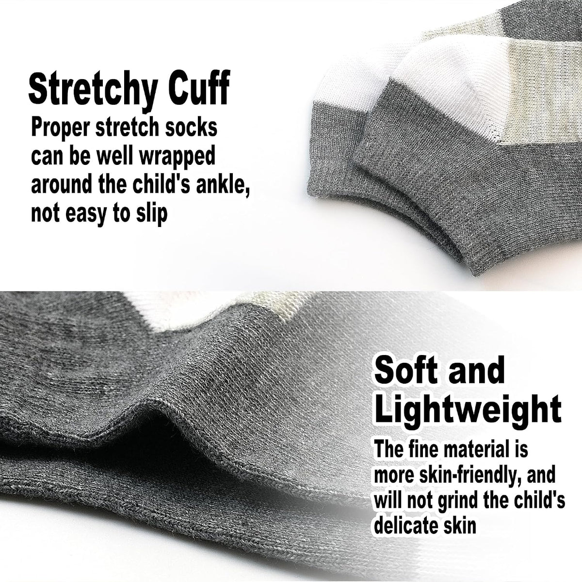 20 Pairs Toddler Socks for Kids Boys Ankle Low Cut Sock 1-14 Years
