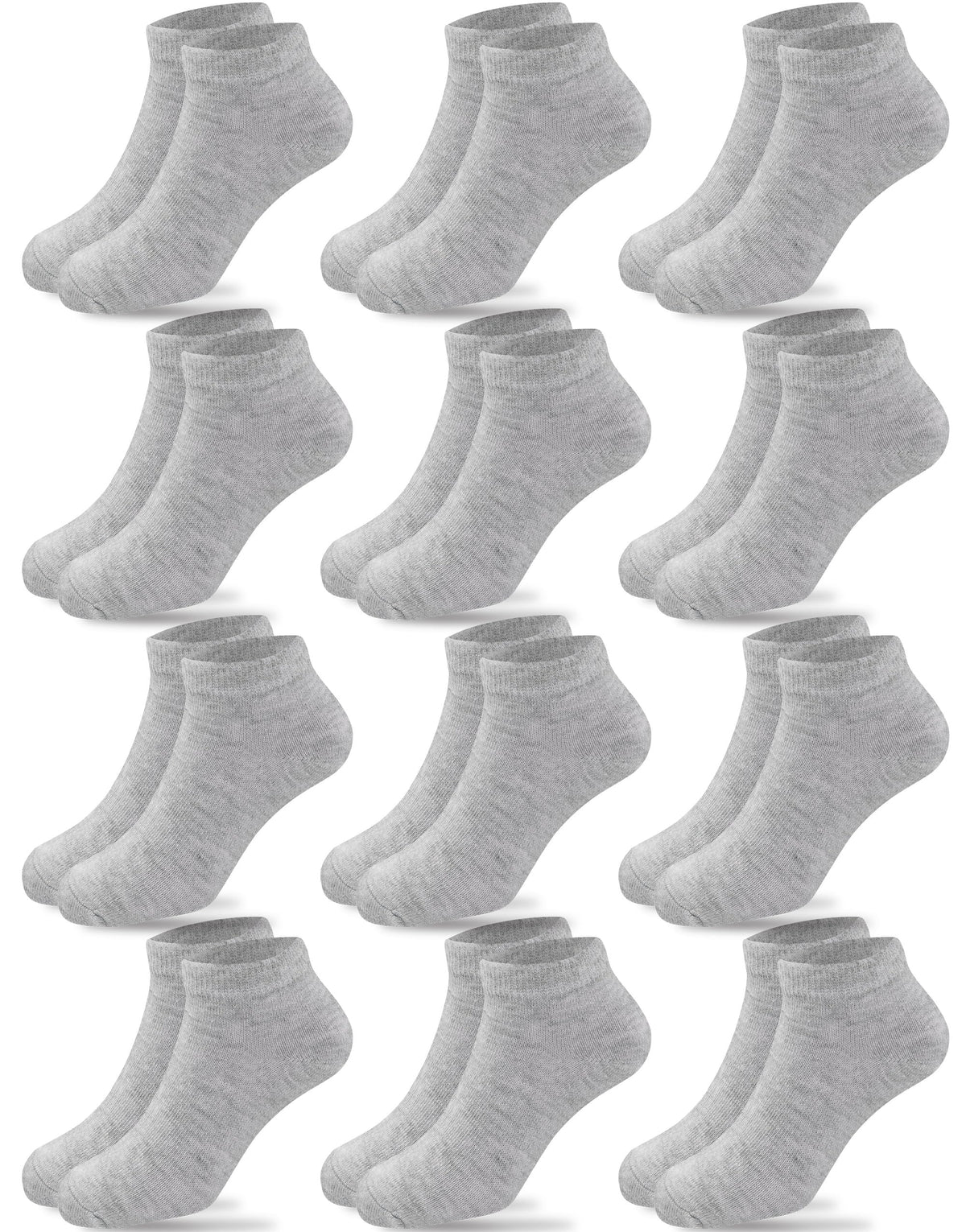 Duufin 12 Pairs Kids Socks Boys Girls Unisex Low Cut Ankle Socks for Kids