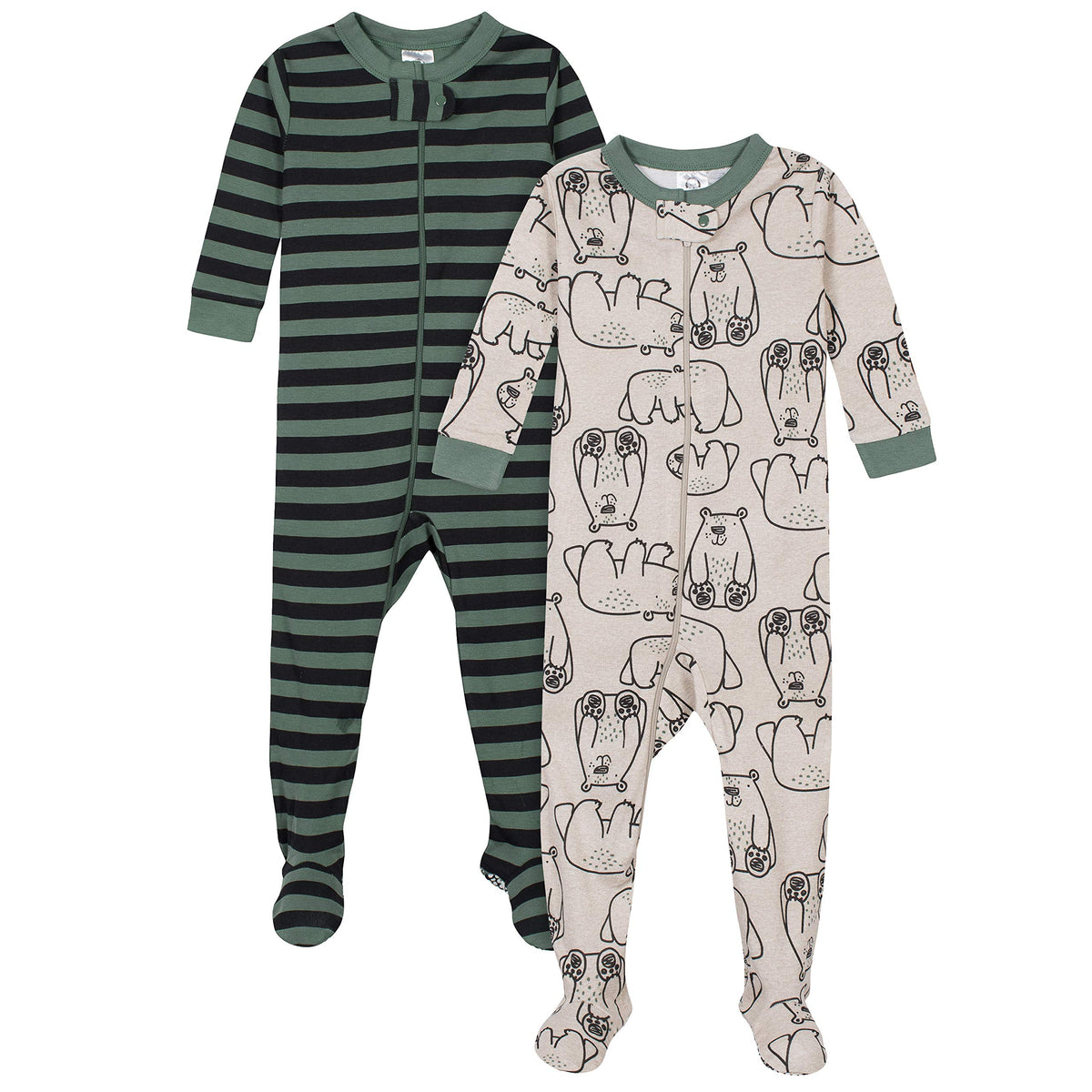 Gerber Baby Boys 2-Pack Footed Pajamas