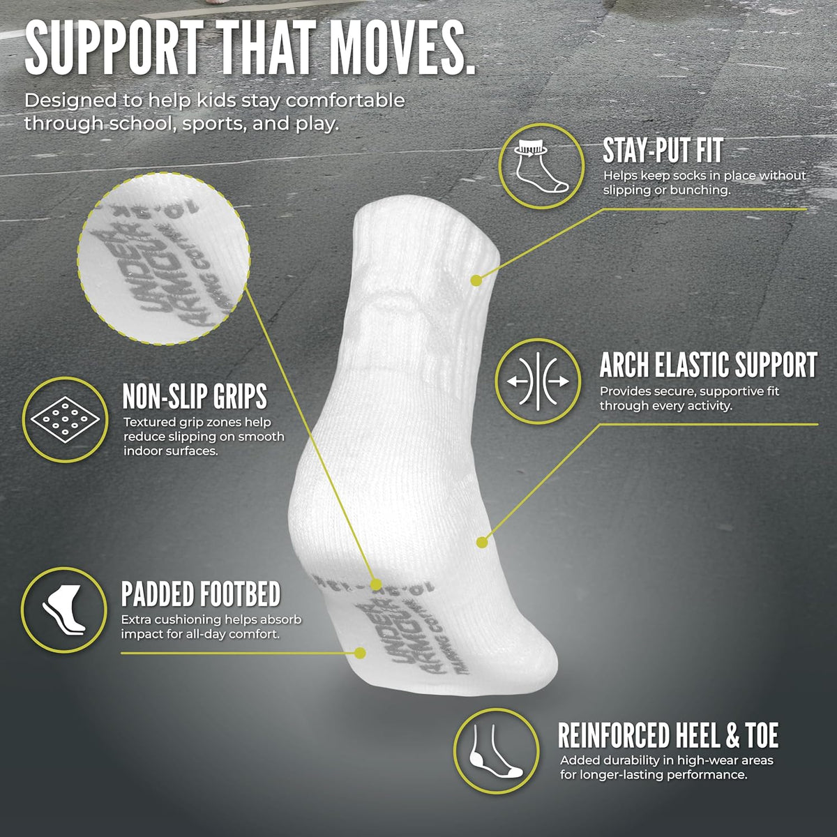 Under Armour boys Multi Pack Essential Quarter Sock