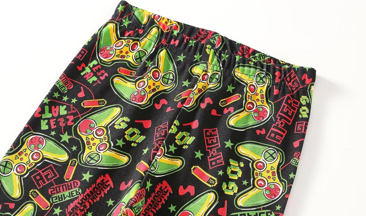 Boys Pajamas 4-Piece Pyjama Set for Kids Boys Clothes 3-12 Years PJs