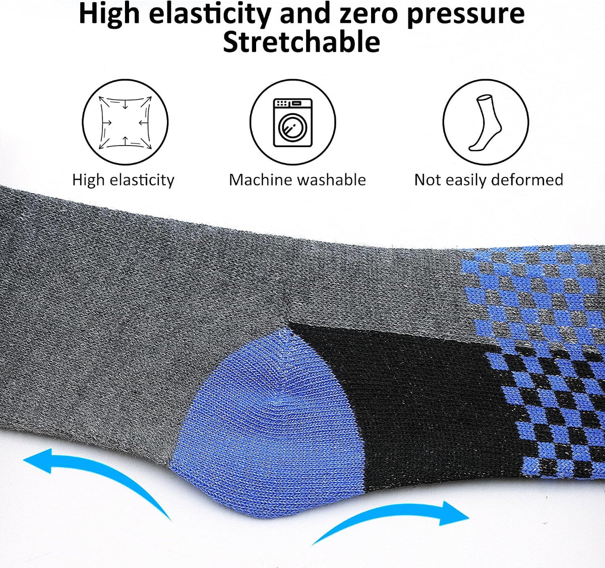 12 Pairs Boys Crew Socks, Kids Athletic School Socks Ages 2-14