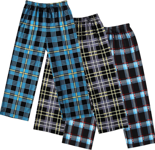 Ekouaer Boys Pajama Pants 3 Pack Sleep Kids Pajama Bottoms