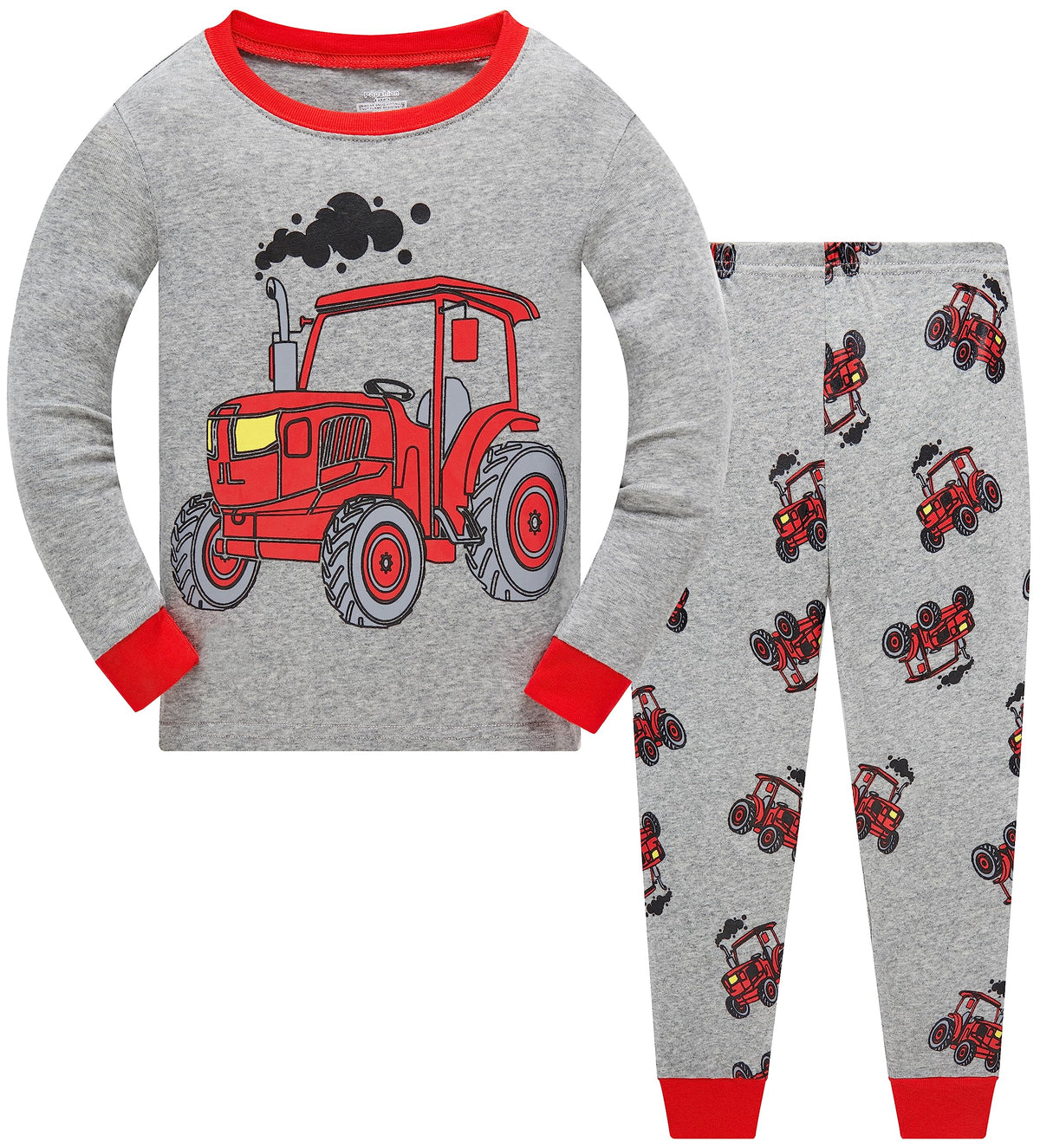 Popshion Little Boys Pajamas Sets Glow in Dark Dinosaur 100% Cotton 2 Piece Toddler Clothes Kids Pjs Sleepwear Size 2-10T
