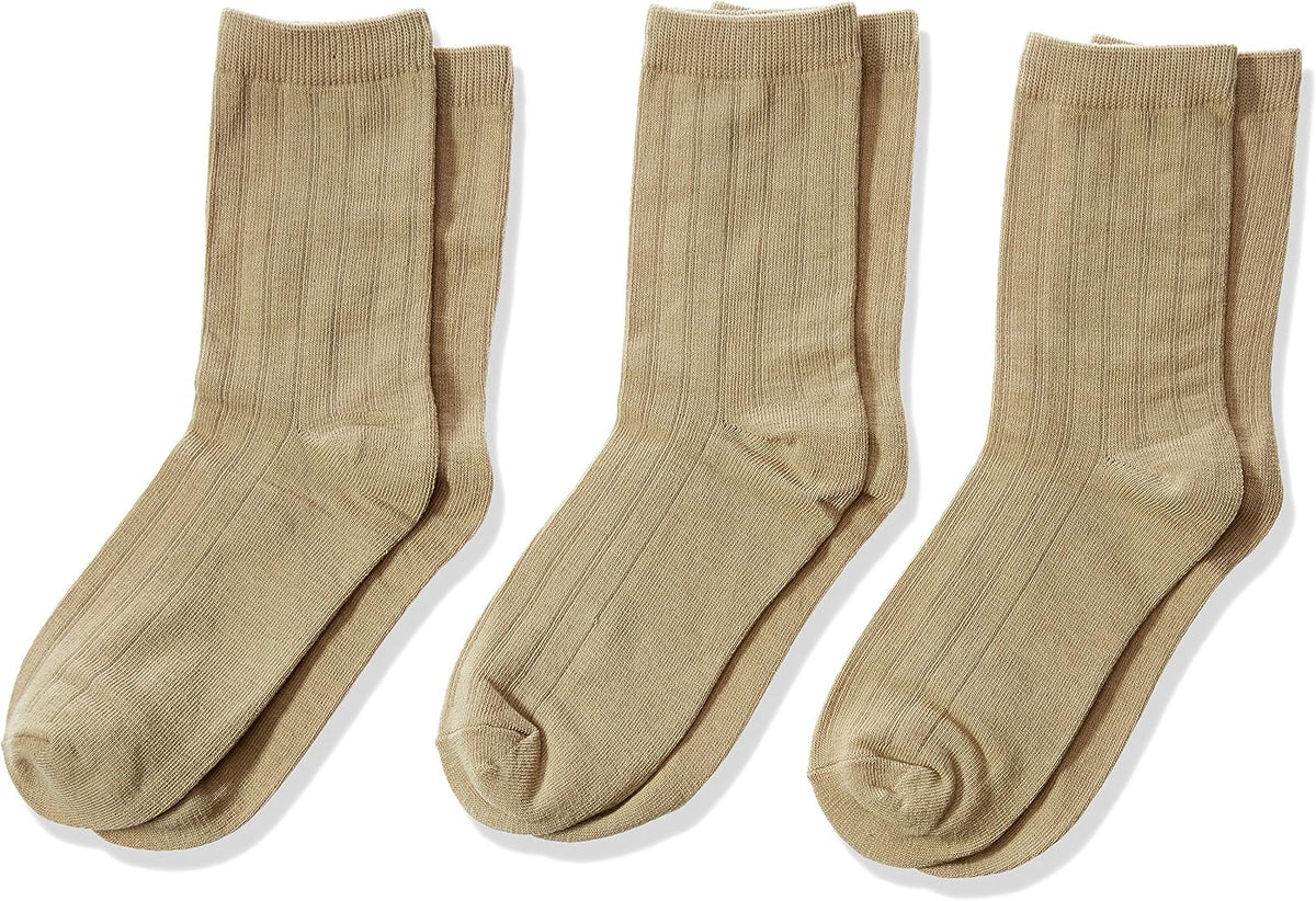 Jefferies Socks Boys 8-20 Rib Crew Socks 3 Pair Pack