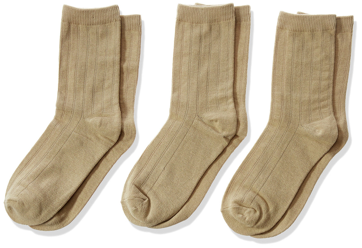 Jefferies Socks Boys 8-20 Rib Crew Socks 3 Pair Pack
