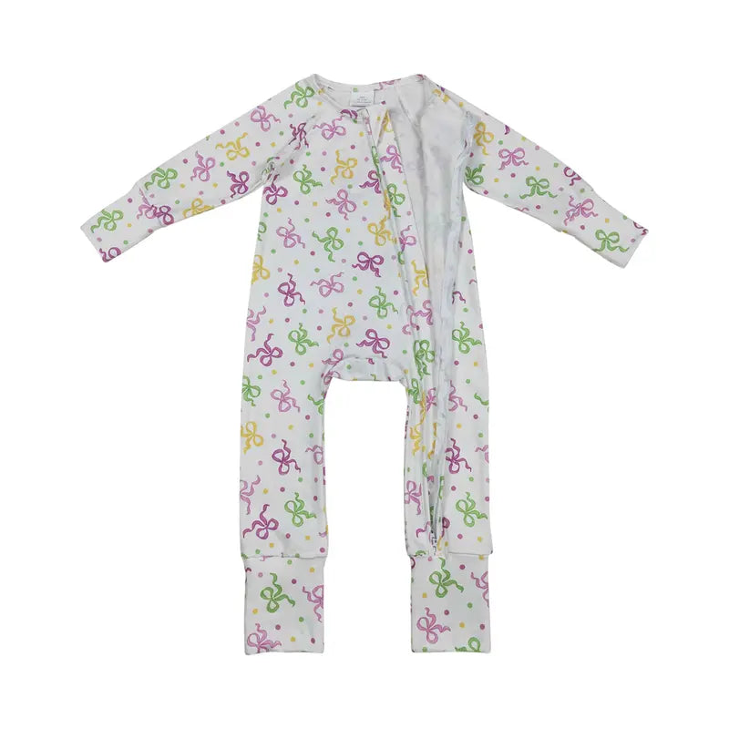 Toddler Boys' 2-Piece Mardi Gras Print Pajama Set - Long-Sleeve, Warm Kids' Sleepwear for 0-3m, 12-18m, 2t, Soft Fabric, 3-6M